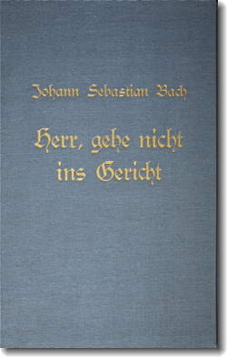 Bach, Cantata BWV 105, cover