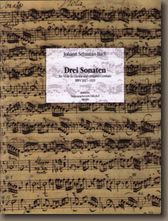 Bach, The Three Gamba Sonatas, BWV 1027-1029, cover