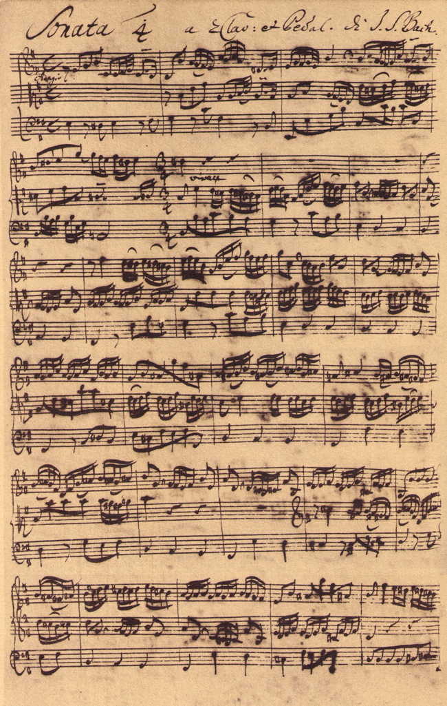 Bach, Six Sonatas for Organ BWV 525-530