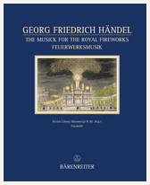 Handel, Music for thr Royal Fireworks, cover