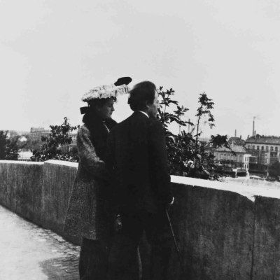 Mahler, photo, Alma and Gustav in Basel