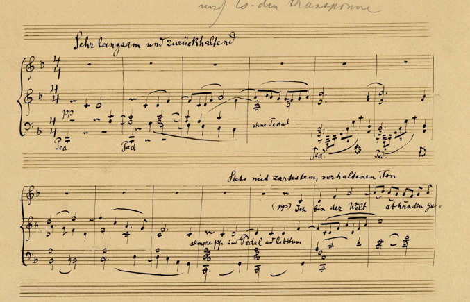 Mahler, Ich bin der Welt abgekommen, piano-vocal version