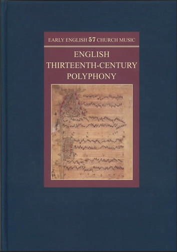 Manuscripts of Early Thirteenth Century Music, cover