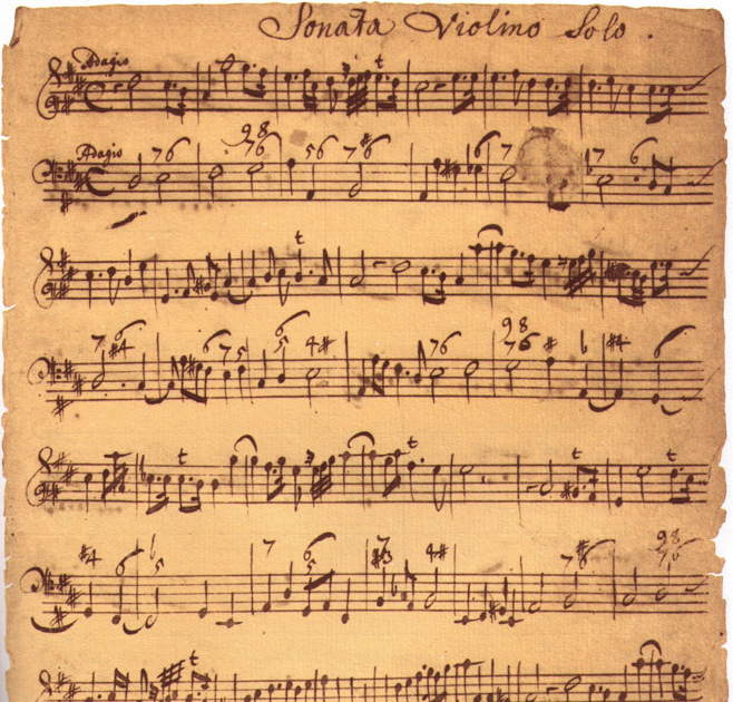 Muffat, Sonata violino solo, Prag 1677
