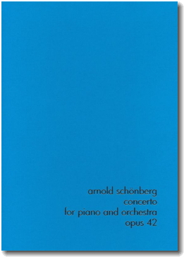 Schoenberg,
                        Concerto for Piano op.42, cover