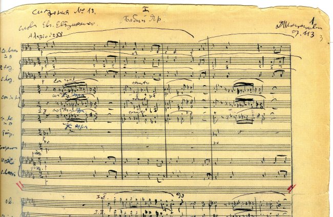 Shostakovich, Symphony No.13, 1