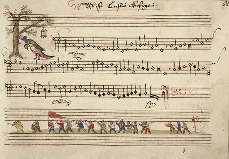 Songbook of Zeghere van Male, sample page