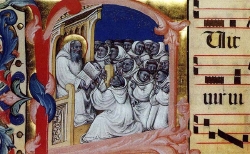 Chorus from Legenda aurea, a book on religious iconography (Il Bulino)